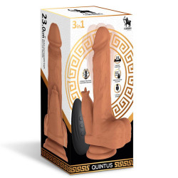 Quintus Dildo con Vibración, Thrusting y Waving 360º 9" - 23 cm