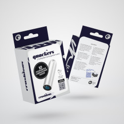 Quackers bala vibradora recargable por usb blanca