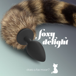 Plug anal con cola foxy delight silicona