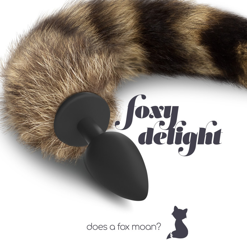 Plug anal con cola foxy delight silicona