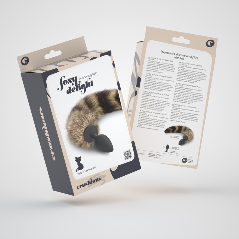 Plug anal con cola foxy delight silicona