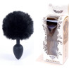 Plug Anal Con Cola De Conejo Exclusivity Negro