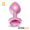 Plug Anal Anodizado Rosa con Joya Talla M