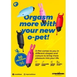O-Pet Diablo Con Bala De 10 Vibraciones Negro