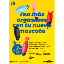 O-Pet Diablo Con Bala De 10 Vibraciones Negro