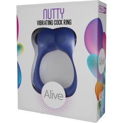 Nutty anillo vibrador azul