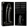 NEBULA SERIES BY IBIZA - MODELO 19 DILDO CRISTAL TRANSPARENTE 18.5 CM -O- 4 CM