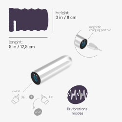 Nautilus masturbador de entrenamiento con bala extraíble