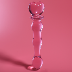 Modelo 21 Dildo Cristal Rosa 20.5 cm -O- 3.5 cm
