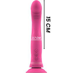 MICHELANGELO DILDO VIBRADOR SILICONA ROSA