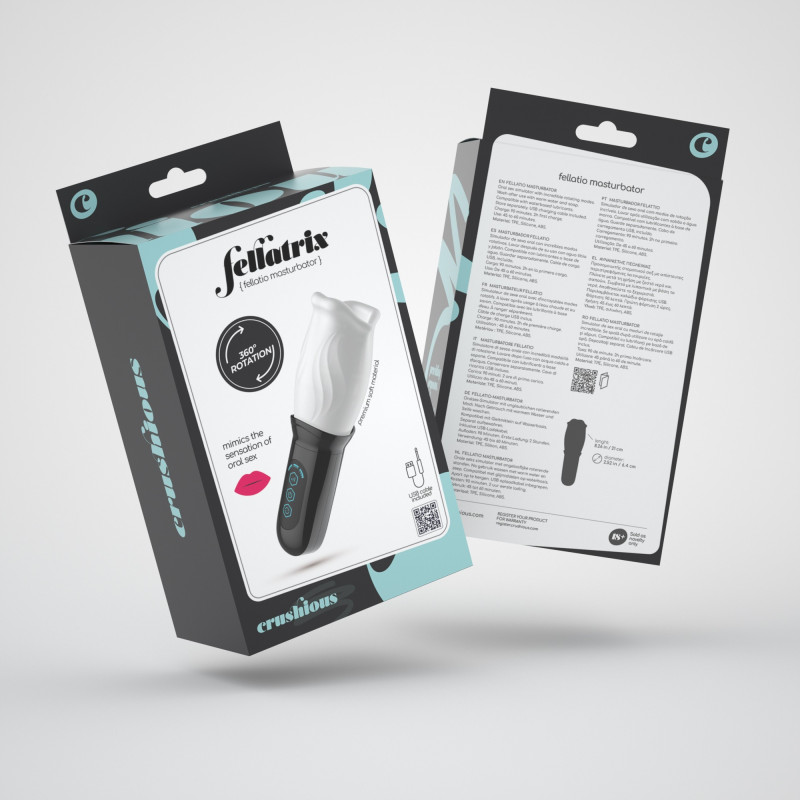 Masturbador con copa giratoria fellatrix