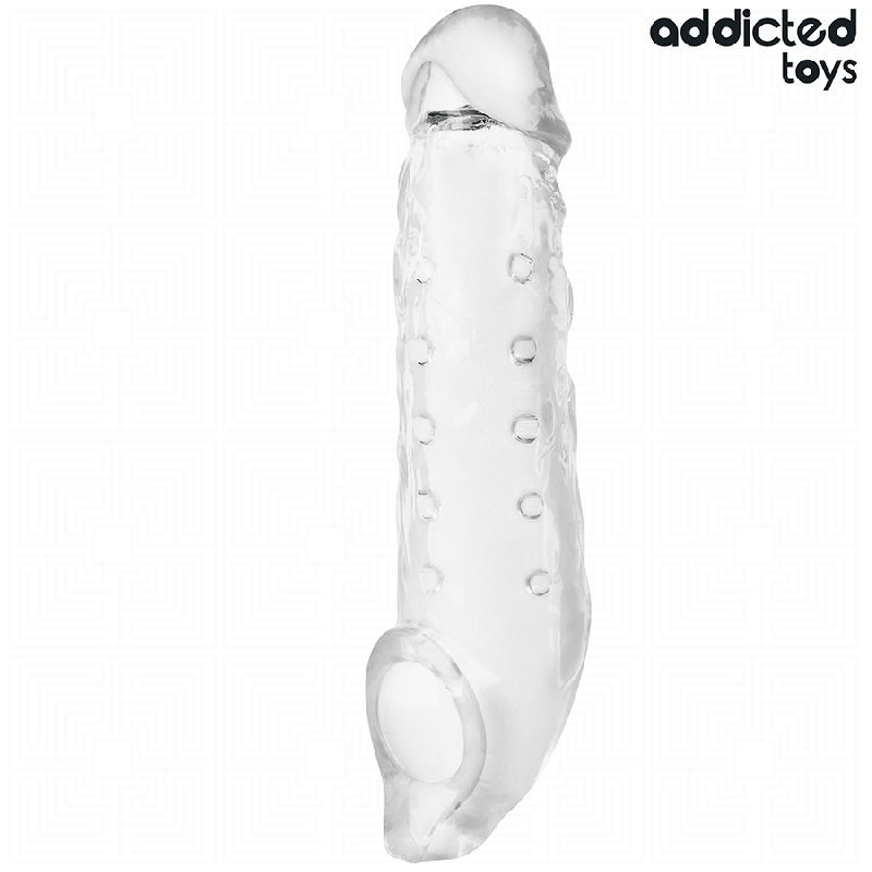 FUNDAS PARA EL PENE TRANSPARENTE TALLA M 27 CM