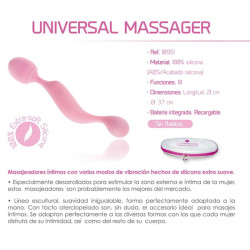 Masajeador Universal Vibrador Silicona Rosa Femintimate