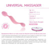 Masajeador Universal Vibrador Silicona Rosa Femintimate
