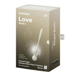 LOVE BIRDS 1 BOLAS KEGEL CON APP BLANCO - SATISFYER
