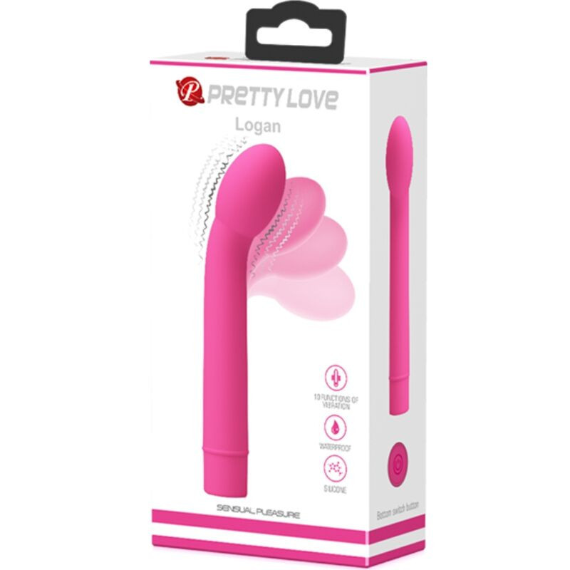 Logan Vibrador Punto G 10 Vibraciones Rosa