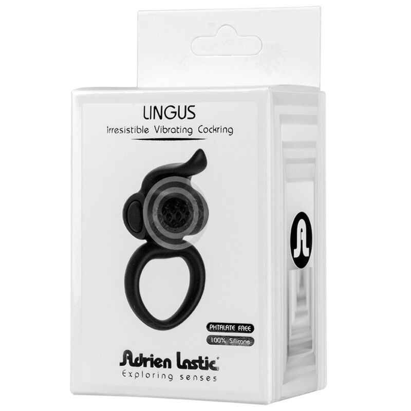 Lingus anillo vibrador negro