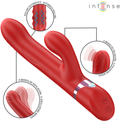 LELE VIBRADOR MULTIFUNCIÓN ROTATORIO &amp; OSCILACIÓN &amp; ESTIMULACIÓN ROJO