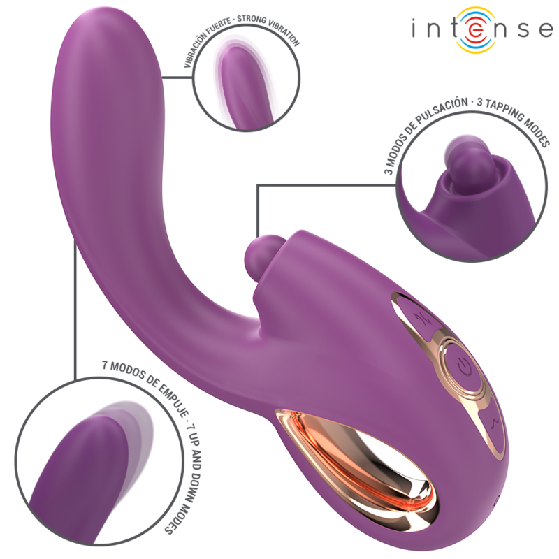 LALI VIBRADOR PUNTO G MULTIFUNCIÓN ESTIMULACIÓN & EMPUJE VIBRACIÓN MORADO