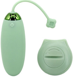 Kitty fun huevo vibrador control remoto verde