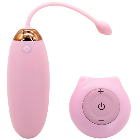 Kitty fun huevo vibrador control remoto rosa