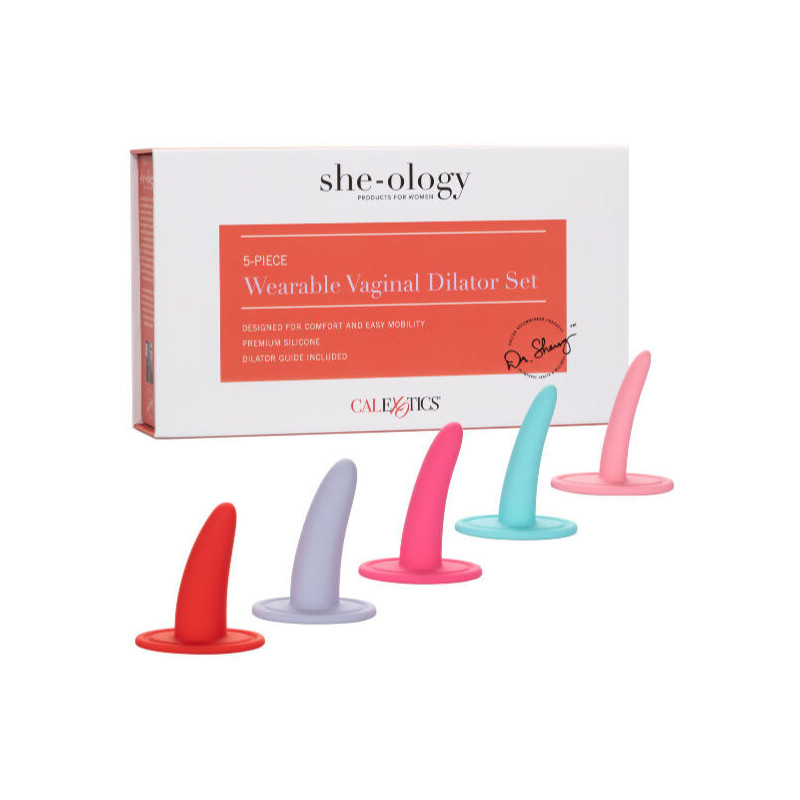 KIT 5PC DILATADORES VAGINALES O ANALES MULTICOLOR