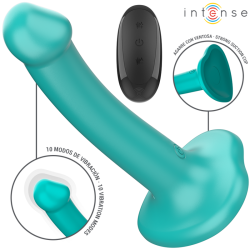 KATIE VIBRADOR CON VENTOSA 10 VIBRACIONES AZUL OSCURO CONTROL REMOTO