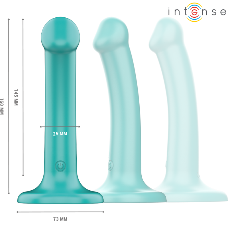 KATIE VIBRADOR CON VENTOSA 10 VIBRACIONES AZUL OSCURO CONTROL REMOTO