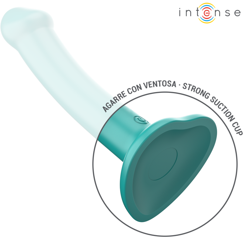 KATIE VIBRADOR CON VENTOSA 10 VIBRACIONES AZUL OSCURO CONTROL REMOTO