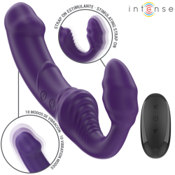JILL VIBRADOR DOBLE 20 CM VIOLETA CONTROL REMOTO