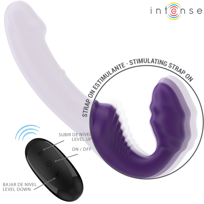 JILL VIBRADOR DOBLE 20 CM VIOLETA CONTROL REMOTO