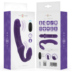 JILL VIBRADOR DOBLE 20 CM VIOLETA CONTROL REMOTO