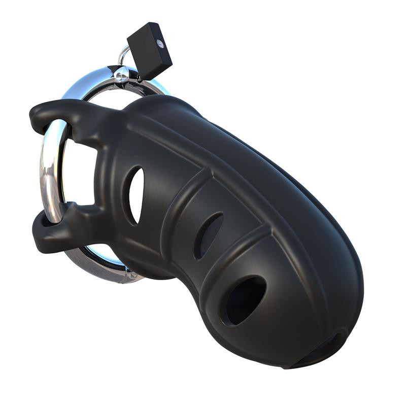 Jaula de Silicona Hardcore para el Pene Color Negro