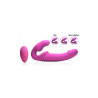 INFLATABLE VIBRADOR DOBLE FUNCION INFLABLE CONTROL REMOTO ROSA STRAP U