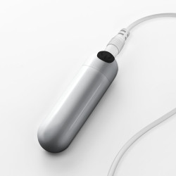 Imoan bala vibradora recargable plateada