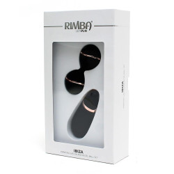 Ibiza Bolas Kegel con Control Remoto y Estimulador Negro