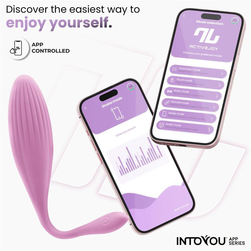 Huevo Vibrador con Bolas Internas con Rotación y APP USB