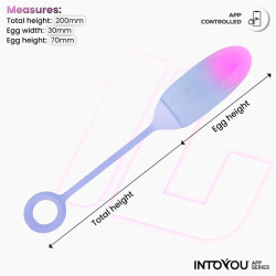 HUEVO CON APP SILICONA ROSA/AZUL