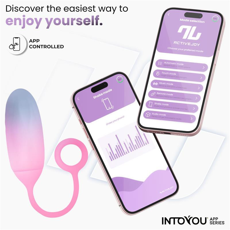 HUEVO CON APP SILICONA AZUL/PÚRPURA