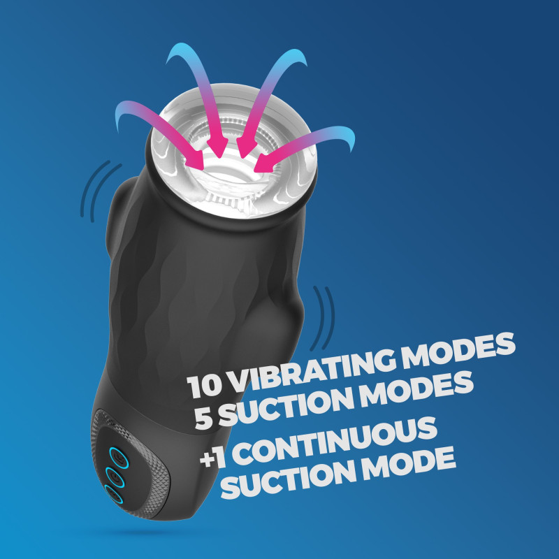 Gargantua masturbador con funda extraíble y succión