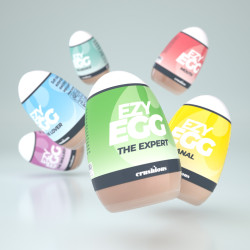 CAJA DE 6 HUEVOS MASTURBADORES EZY EGG CRUSHIOUS