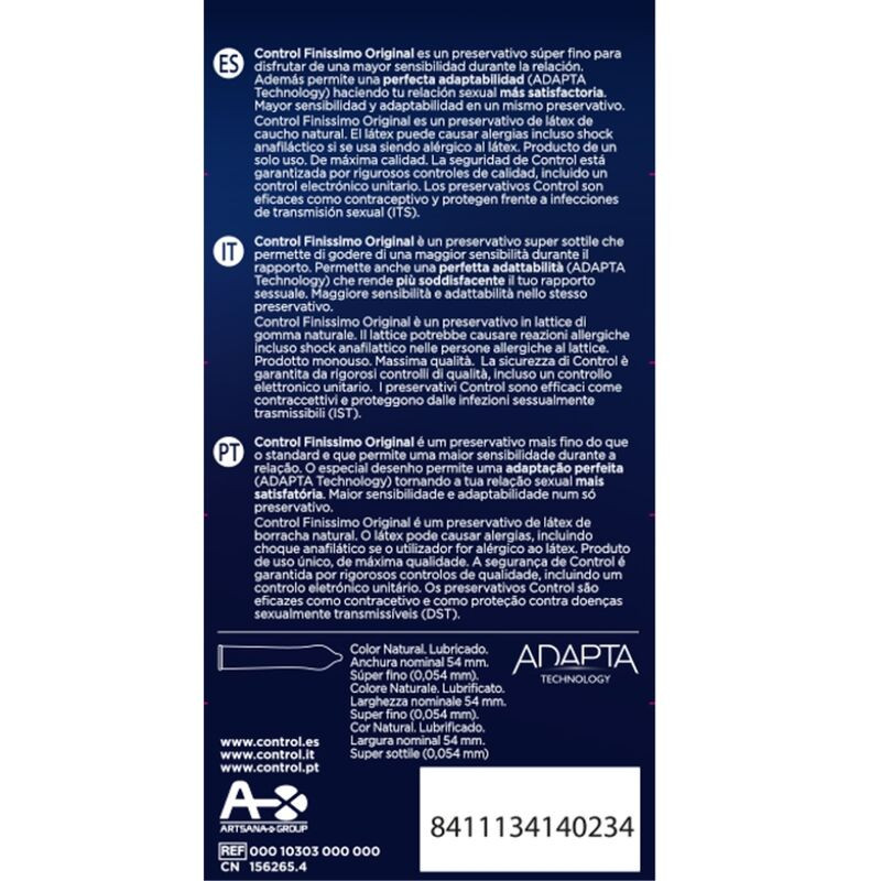 FINISSIMO PRESERVATIVOS 12 UNIDADES - CONTROL