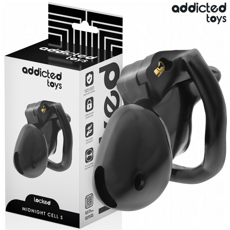 Addicted Toys Locked - Mindnight Cell Jaula Para Pene Talla S 4.8 Cm