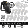 Addicted Toys Locked - Mindnight Cell Jaula Para Pene Talla S 4.8 Cm