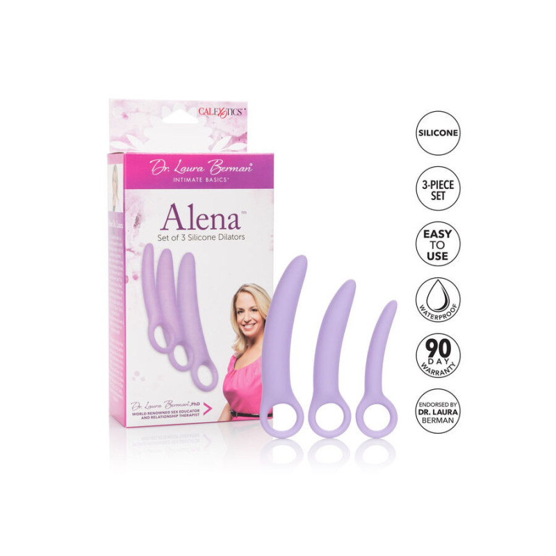 ALENA SET DE 3 DILATADOR VAGINAL SILICONA DR LAURA BERMAN