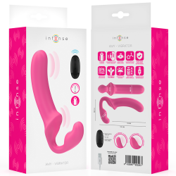 AMY VIBRADOR DOBLE 20 CM ROSA CONTROL REMOTO
