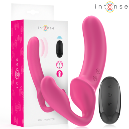 AMY VIBRADOR DOBLE 20 CM ROSA CONTROL REMOTO