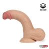 Fentok Dildo Realista Testículos Completos Dual Layer Retractil 7.5"
