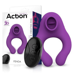 Fenda Anillo Vibrador con Lengua