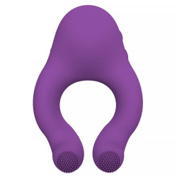 Fenda Anillo Vibrador con Lengua